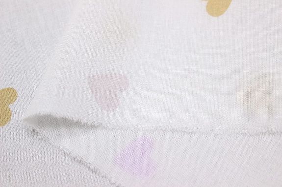 Перкаль "Симпатия - сердечки", (комп), ш.2.2м, хлопок-100%, 110гр/м.кв