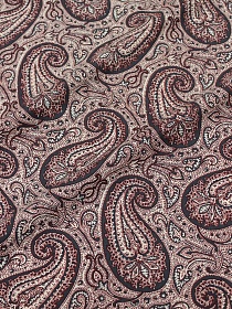 Импорт. хлопок "Крупные огурцы" цв.серый/бордовый/молочный, ш.1.45м, хлопок-100%, 100гр/м.кв