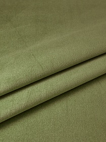 Бархат Премиум "Элит" цв.Светло-зеленый хаки, ш.1.45м, хлопок-100%, 260гр/м.кв