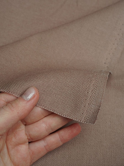 Рогожка цв.Молочный шоколад, ш.1.5м, хлопок-100%, 190гр/м.кв