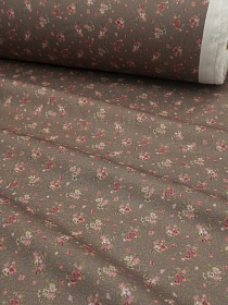 Муслин Премиум двухслойный гладкий "Элизия" цв.кофейно-серый, ш.2.5м, хлопок-100%, 115гр/м.кв