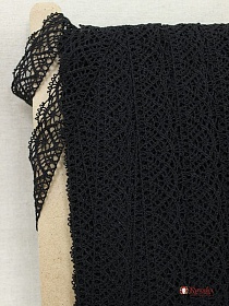 Кружево цв.черный, ш.30мм, хлопок-90%, п/э-10%, рис.024/26