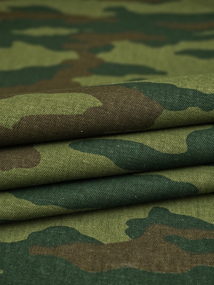 Саржа "Камуфляж", ВИД4, ш.1.5м, хлопок-100%, 250гр/м.кв