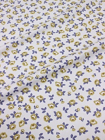 Сатин "Маленькие чайные розочки", ш.1.60м, хлопок-100%, 110гр/м.кв