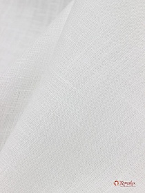 Лен сорочечный цв.Белый, ш.1.5м, лен-100%, 125гр/м.кв