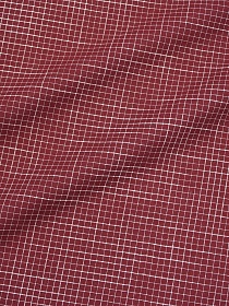 Пестрядь "Мелкая клетка - штрих" цв.бордово-терракотовый, ш.1.45м, хлопок-100%, 100гр/м.кв