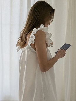 Женская сорочка из вареного хлопка