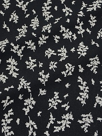 Теплый хлопок "Луана" цв.черный/кремовый, СОРТ2, ш.1.5м, хлопок-100%, 160гр/м.кв