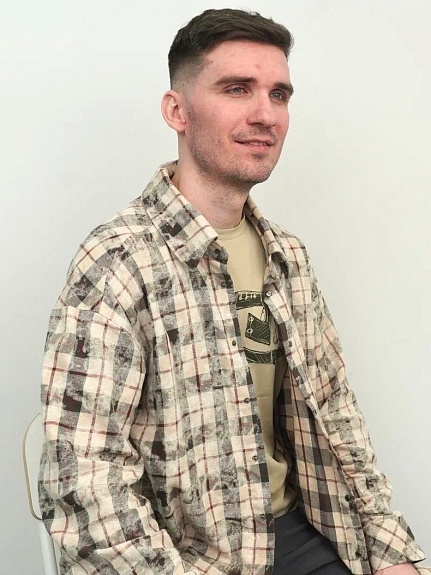 Мужская рубашка из фуле с вареным эффектом