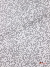 Мерный лоскут (ткань в отрезах) Рогожка "Сказочный орнамент" цв.серый, ш.1.5м, хлопок-100%, 160гр/м.кв