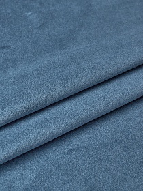 Бархат Премиум "Элит" цв.Океановая синь, ш.1.45м, хлопок-100%, 260гр/м.кв