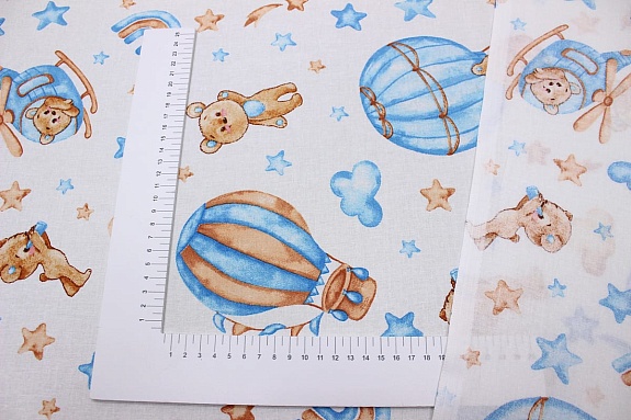Перкаль "Встреча со звездами", ш.1.5м, хлопок-100%, 105гр/м.кв