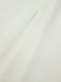 Трикотаж Интерлок цв.Сливочно-молочный, ш.1.65м, Пенье, хл-100%, 190гр/м.кв