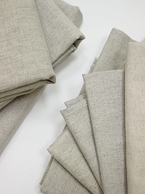 Комплект лоскута 1кг Полулен цв.Суровый