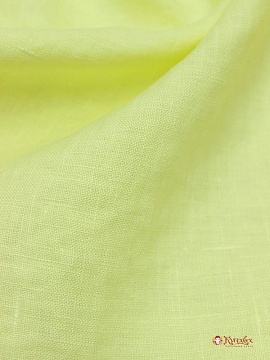 Лен костюмный с эффектом мятости цв.Светло-лимонный, ш.1.45м, лен-100%, 180гр/м.кв
