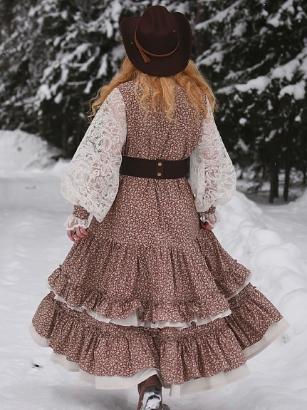 Платье из импортного хлопка "Лесана"