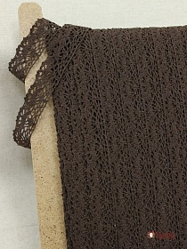 Кружево цв.шоколад, ш.25мм, хлопок-90%, п/э-10%, рис.044/10