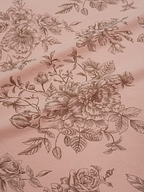 Теплый хлопок "Донна Роза" цв.св.лососево-бежевый, СОРТ2, ш.1.45м, хлопок-100%, 160гр/м.кв