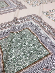 Перкаль "Беатрис" (Гол.платок 0,74м*0,81м) цв.бежевый, ш.1.5м, хл-100%, раппорт 81см