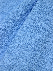 Махровая ткань цв.Насыщенный голубой, ш.1.5м, хлопок-100%, 350гр/м.кв