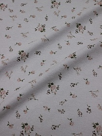 Мерный лоскут (ткань в отрезах)  Теплый хлопок "Изадора" цв.серый, ш.1.5м, хлопок-100%, 160гр/м.кв