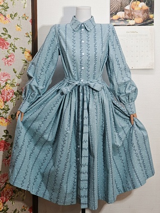 Платье из теплого хлопка "Зимнее очарование"