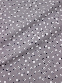 Теплый хлопок "Дюймовочка" цв.серый с лиловым оттенком, ш.1.50м, хлопок-100%, 160гр/м.кв