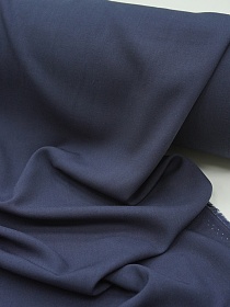 Штапель цв.Темный сине-серый, ш.1.45м, вискоза-100%, 110гр/м.кв