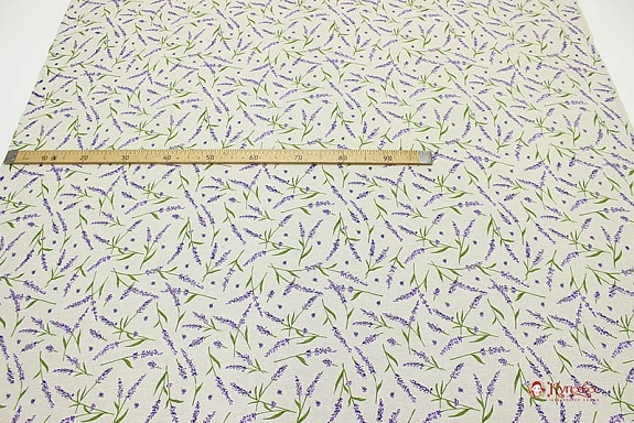 Полулен "Аромат лаванды" (на суровом-2), ш.1.5м, лен-30%, хлопок-70%, 140гр/м.кв