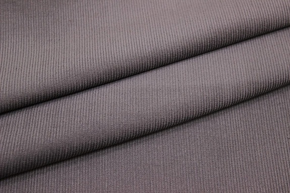 Микровельвет цв.Кофейно-серый с лиловым оттенком, СОРТ2, ш.1.47м, хлопок-100%, 190гр/м.кв