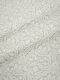 Полулен "Белый орнамент" (на суровом), ш.1.5м, лен-30%, хлопок-70%, 155гр/м.кв