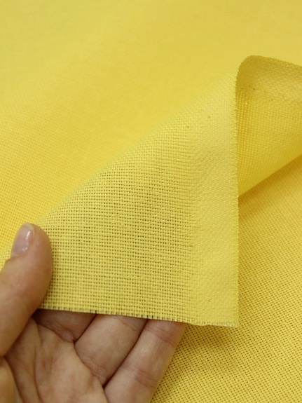 Рогожка цв.Светло-желтый, ш.1.5м, хлопок-100%,160гр/м.кв