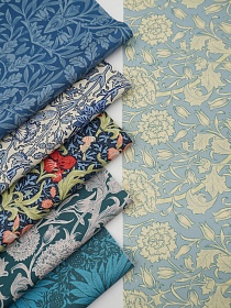 Набор тканей для рукоделия "Перкаль премиум: Дикий тюльпан", 45*30 см, 6 шт