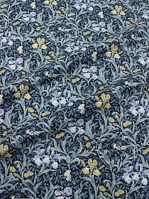 Импорт. хлопок "Архелия" цв.черный, ш.1.5м, хлопок-100%, 100гр/м.кв