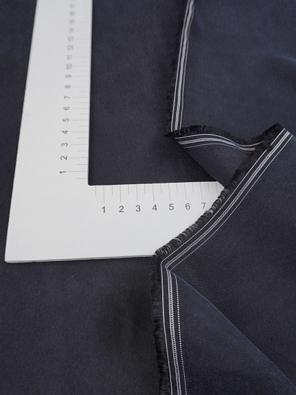 Купра цв.Темный чернильно-черный, СОРТ2, ш.1.35м, купра-100%, 110гр/м.кв