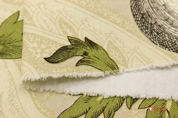 Интерьерный хлопок "Эдем" цв.светло-пшеничный, ш.1.5м,  хлопок-100%, 230гр/м.кв