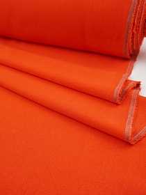 Крапива Рами (Ramie) с хлопком цв.Оранжево-красный, СОРТ2, ш.1.35м, крапива-50%, хлопок-50%, 250гр/м.кв