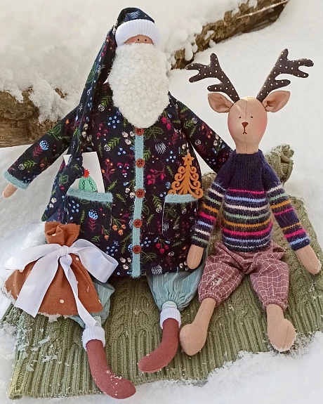 Интерьерная игрушка из теплого хлопка "Разнотравье"