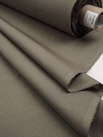 Импортный хлопок цв.Серо-коричневый хаки, ш.1.55м, хлопок-100%, 115гр/м.кв