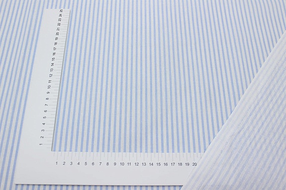 Бязь "Небесно-голубая полоска", ВИД2, СОРТ2, ш.1.5м, хлопок-100%, 110гр/м.кв