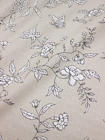 Полулен поэма "Парадиз" цв.белый, СОРТ2, ш.1.5м, лен-30%, хлопок -70%, 140гр/м.кв