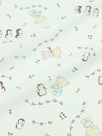 Ситец "Музыкальные нотки", ш.0.95м, хлопок-100%, 95гр/м.кв