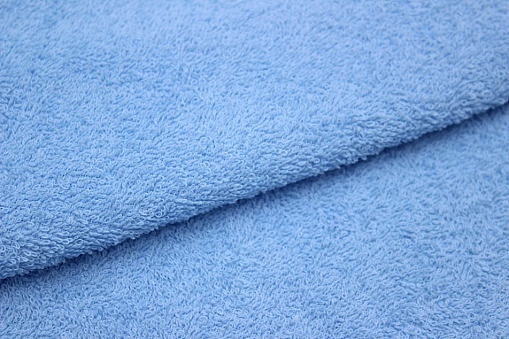 Махровая ткань цв.Светло-голубой, ш.1.5м, хлопок-100%, 350гр/м.кв