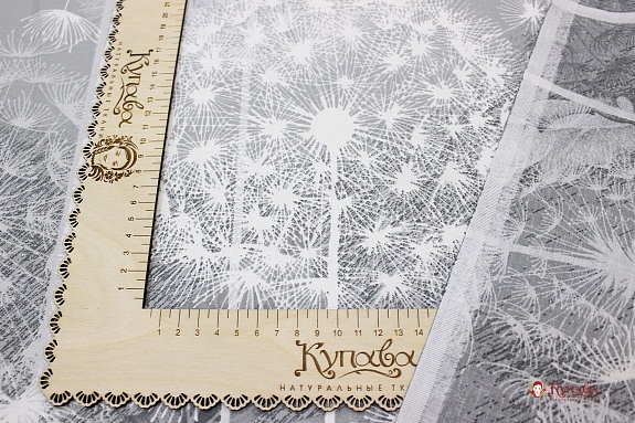 Перкаль "Поднебесье - одуванчики", (комп), ш.2.2м, хлопок-100%, 110гр/м.кв