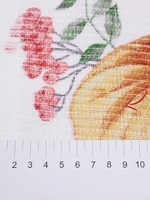 Вафельное полотно (холст) "Щедрая осень", СОРТ2, ш.0.5м, хлопок-100%, 165гр/м.кв