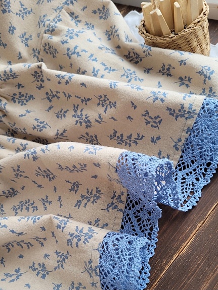 Винтажное платье из теплого хлопка "Луана"*