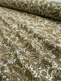 Импорт. хлопок "Восточное сияние" цв.шампань, ш.1.5м, хлопок-100%, 100гр/м.кв