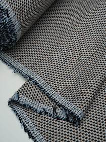 Шерсть пальтово-костюмная Твид цв.Серый/черный/песочный, ш.1.5м, шерсть-50%, п/э-50%, 380гр/м.кв