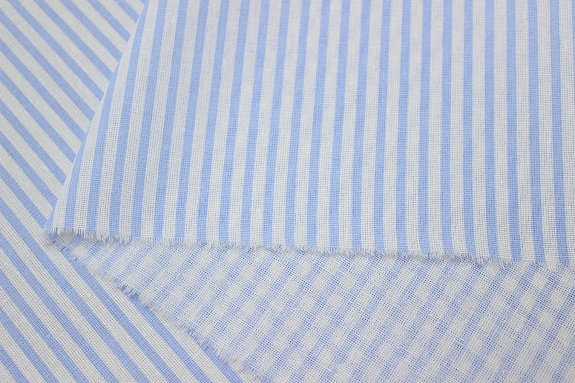 Бязь "Небесно-голубая полоска", ВИД2, СОРТ2, ш.1.5м, хлопок-100%, 110гр/м.кв