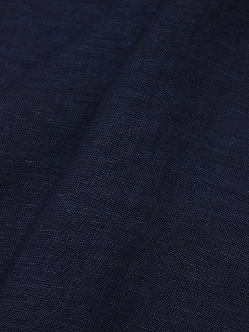 Лен с вискозой с эффектом мятости цв.Темный чернильно-синий, ш.1.4м, лен-53%, вискоза-47%